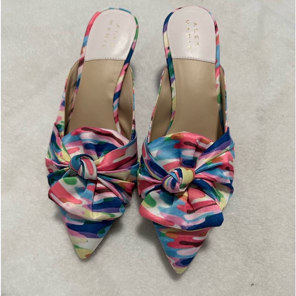 Alex Marie Audrene heeled mules